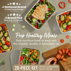 Bentgo Prep 1-Compartment Meal Prep Containers (20-Piece)
