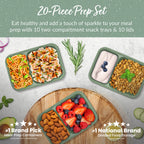 Bentgo Prep 2-Compartment Snack Containers (20-Piece)