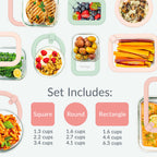 Bentgo Signature Glass Food Storage Set (18-Piece)
